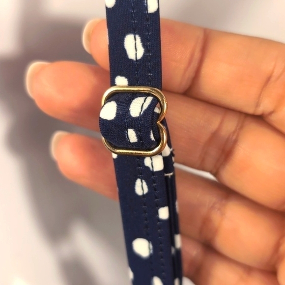 Kona Sol Women's Ruffle Full Coverage One Piece Swimsuit Polka Dots Size 16 NTG - Picture 11 of 16